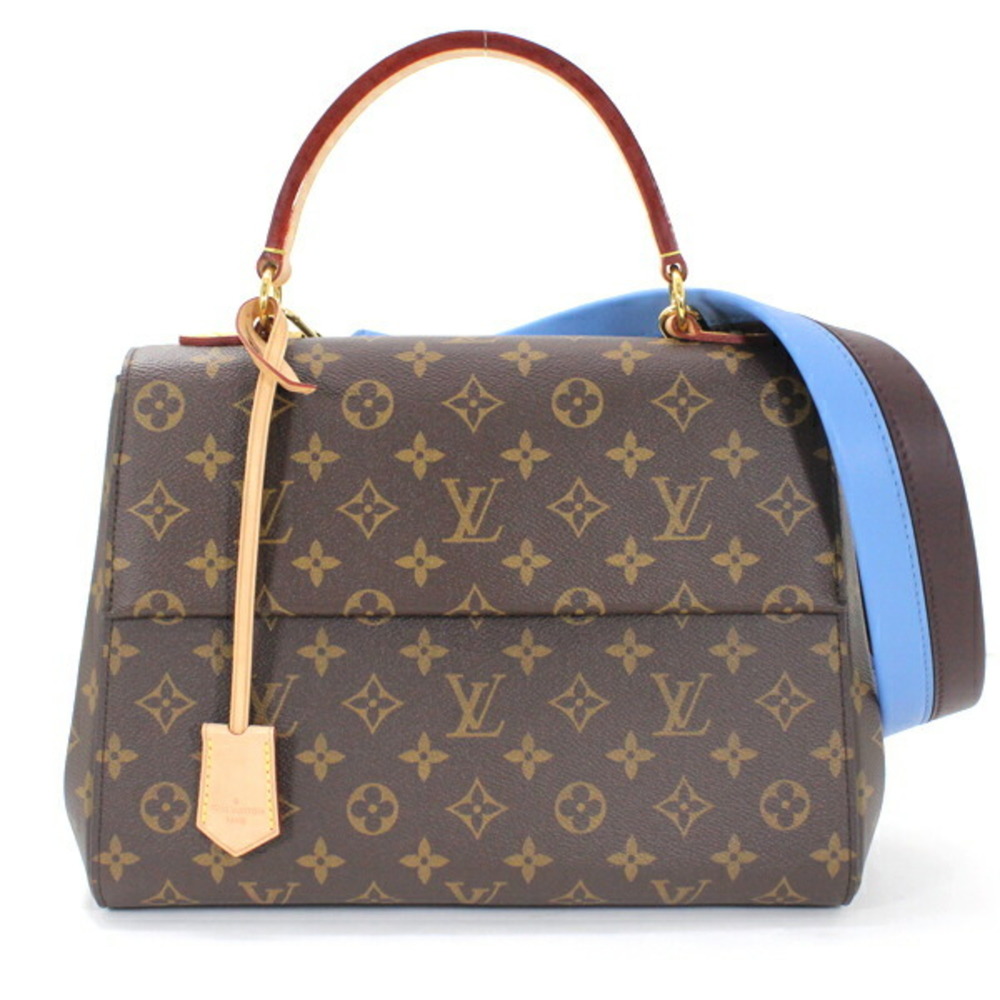 Louis Vuitton Cluny MM Monogram Tote Bag Shoulder Handbag Women's M42735 LOUI...